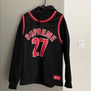 Supreme jersey hoodie